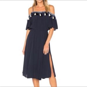 Tularosa navy midi tassel dress (worn once!). Perfect for a beach vaca!